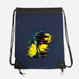 Hedgehog Glitch-None-Drawstring-Bag-rmatix