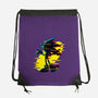 Hedgehog Glitch-None-Drawstring-Bag-rmatix