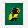 Hedgehog Glitch-None-Fleece-Blanket-rmatix