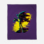 Hedgehog Glitch-None-Fleece-Blanket-rmatix