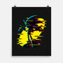 Hedgehog Glitch-None-Matte-Poster-rmatix