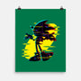 Hedgehog Glitch-None-Matte-Poster-rmatix