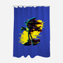 Hedgehog Glitch-None-Polyester-Shower Curtain-rmatix