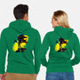 Hedgehog Glitch-Unisex-Zip-Up-Sweatshirt-rmatix