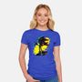 Hedgehog Glitch-Womens-Fitted-Tee-rmatix