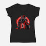Spartan Rage-Womens-V-Neck-Tee-rmatix