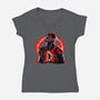 Spartan Rage-Womens-V-Neck-Tee-rmatix