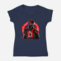 Spartan Rage-Womens-V-Neck-Tee-rmatix