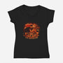 The Dungeon Barbarian-Womens-V-Neck-Tee-grevalra