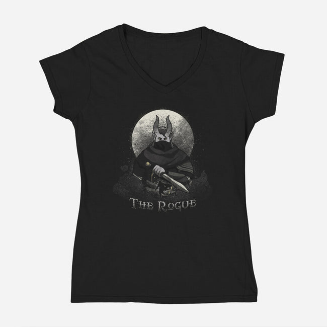 The Dungeon Rogue-Womens-V-Neck-Tee-grevalra