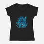 The Dungeon Wizard-Womens-V-Neck-Tee-grevalra