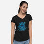 The Dungeon Wizard-Womens-V-Neck-Tee-grevalra