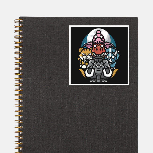Mighty Animals-None-Glossy-Sticker-jrberger