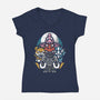 Mighty Animals-Womens-V-Neck-Tee-jrberger