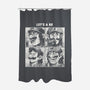 Let's A Be-None-Polyester-Shower Curtain-Arigatees