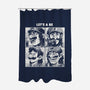 Let's A Be-None-Polyester-Shower Curtain-Arigatees
