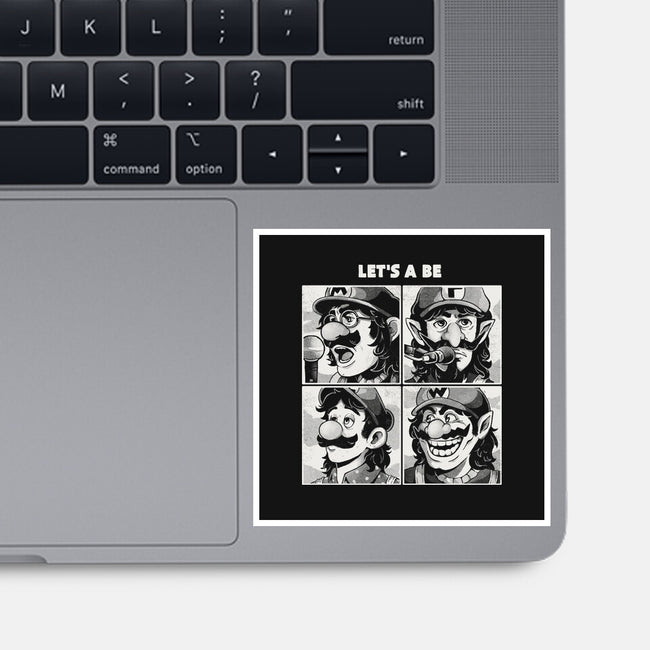 Let's A Be-None-Glossy-Sticker-Arigatees