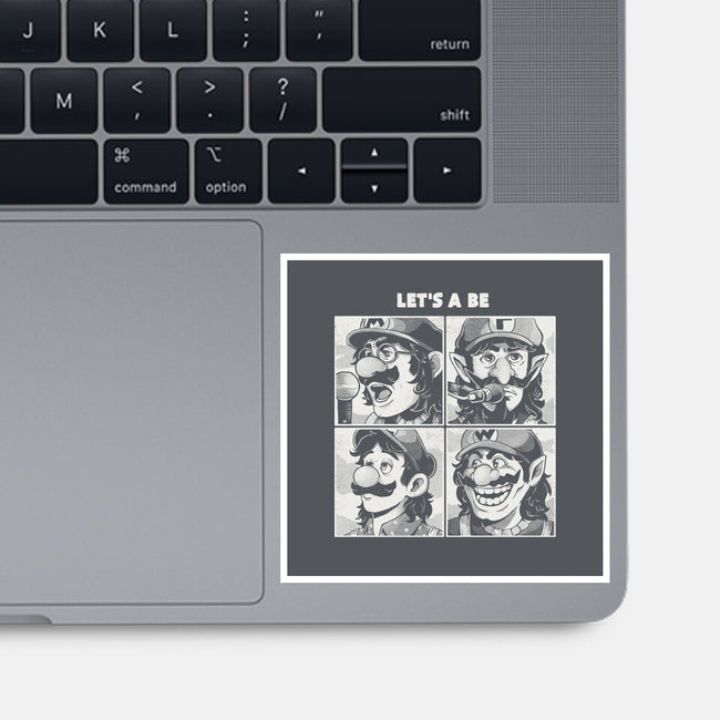 Let's A Be-None-Glossy-Sticker-Arigatees