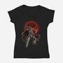 Berserk Doom-Womens-V-Neck-Tee-nickzzarto