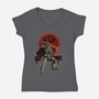 Berserk Doom-Womens-V-Neck-Tee-nickzzarto