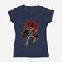 Berserk Doom-Womens-V-Neck-Tee-nickzzarto