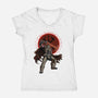 Berserk Doom-Womens-V-Neck-Tee-nickzzarto