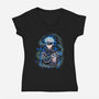 Teacher Gojo-Womens-V-Neck-Tee-nickzzarto