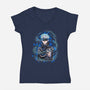 Teacher Gojo-Womens-V-Neck-Tee-nickzzarto