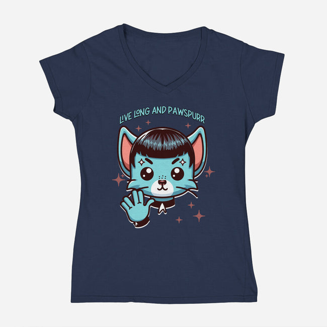 Pawspurr-Womens-V-Neck-Tee-palmstreet