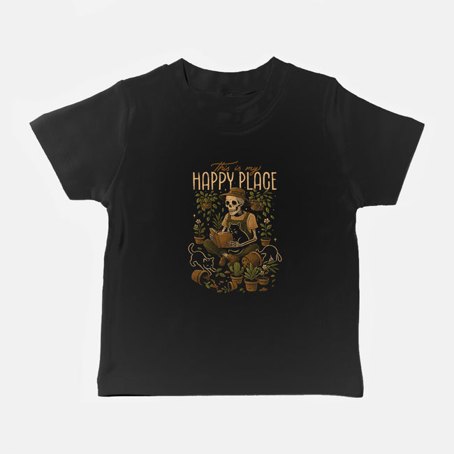 This Is My Happy Place-Baby-Basic-Tee-eduely