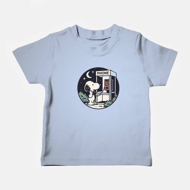 Doggy Phone Home-Baby-Basic-Tee-Xentee