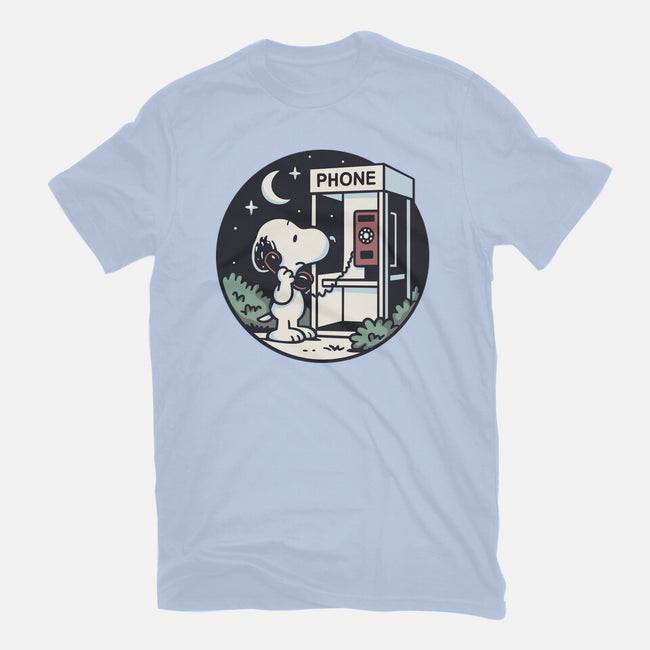 Doggy Phone Home-Womens-Basic-Tee-Xentee