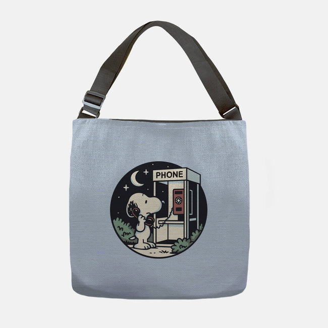 Doggy Phone Home-None-Adjustable Tote-Bag-Xentee