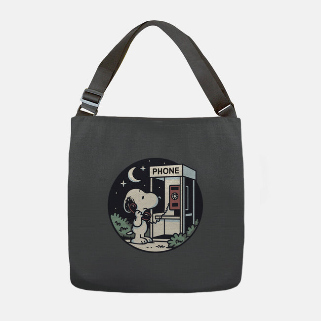 Doggy Phone Home-None-Adjustable Tote-Bag-Xentee