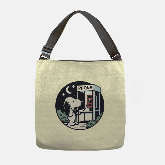 Doggy Phone Home-None-Adjustable Tote-Bag-Xentee