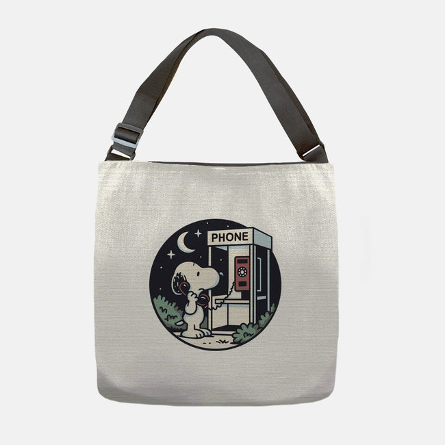 Doggy Phone Home-None-Adjustable Tote-Bag-Xentee