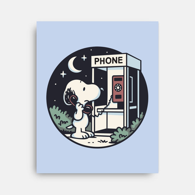 Doggy Phone Home-None-Stretched-Canvas-Xentee