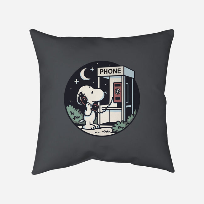 Doggy Phone Home-None-Removable Cover w Insert-Throw Pillow-Xentee