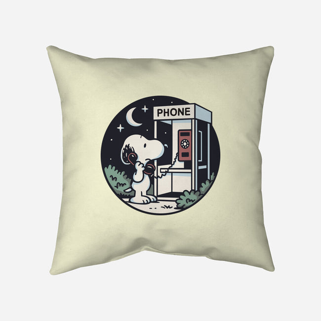 Doggy Phone Home-None-Removable Cover w Insert-Throw Pillow-Xentee