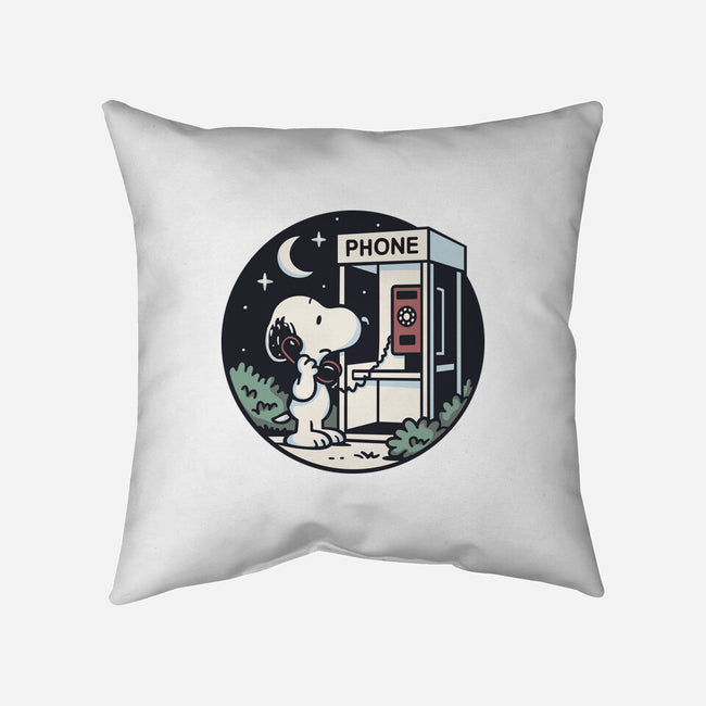 Doggy Phone Home-None-Removable Cover w Insert-Throw Pillow-Xentee