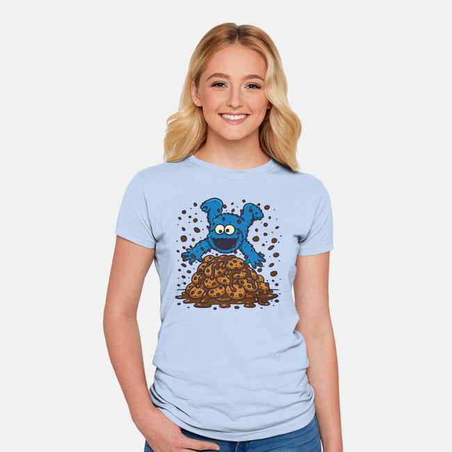 Cookie Dive-Womens-Fitted-Tee-Xentee