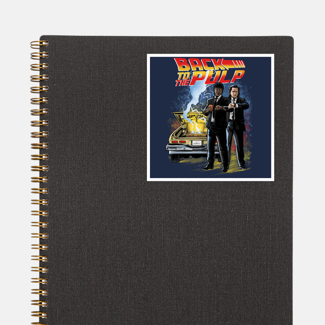 Back To The Pulp-None-Glossy-Sticker-zascanauta