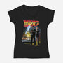 Back To The Pulp-Womens-V-Neck-Tee-zascanauta