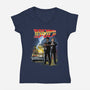 Back To The Pulp-Womens-V-Neck-Tee-zascanauta