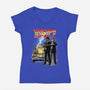 Back To The Pulp-Womens-V-Neck-Tee-zascanauta