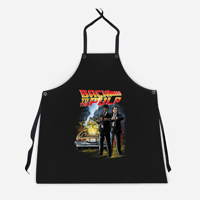 Back To The Pulp-Unisex-Kitchen-Apron-zascanauta