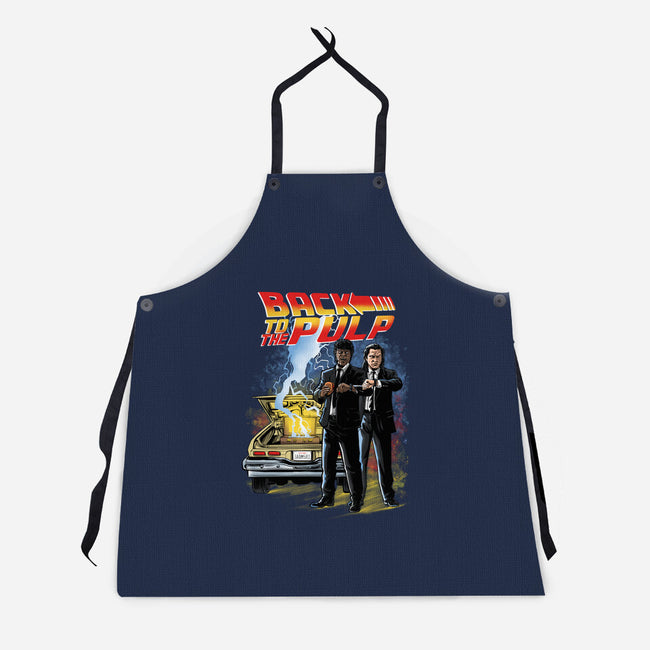 Back To The Pulp-Unisex-Kitchen-Apron-zascanauta