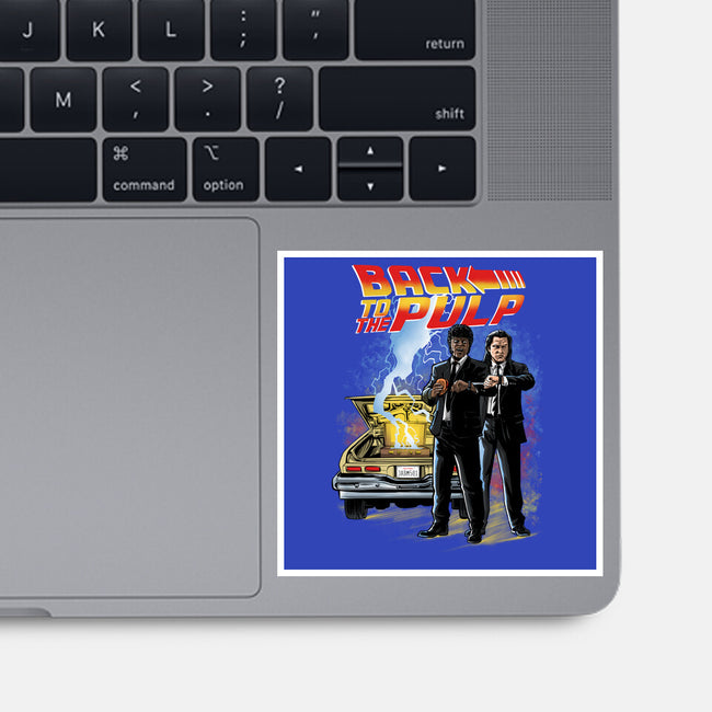 Back To The Pulp-None-Glossy-Sticker-zascanauta