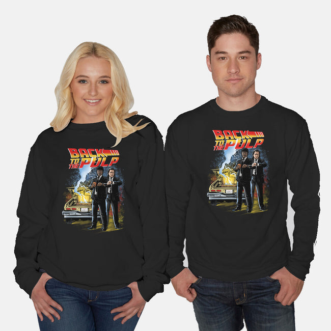 Back To The Pulp-Unisex-Crew Neck-Sweatshirt-zascanauta