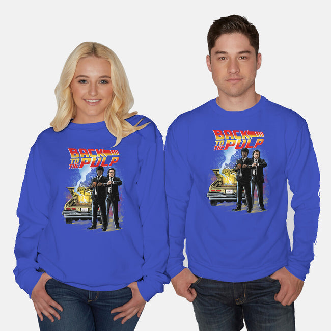 Back To The Pulp-Unisex-Crew Neck-Sweatshirt-zascanauta